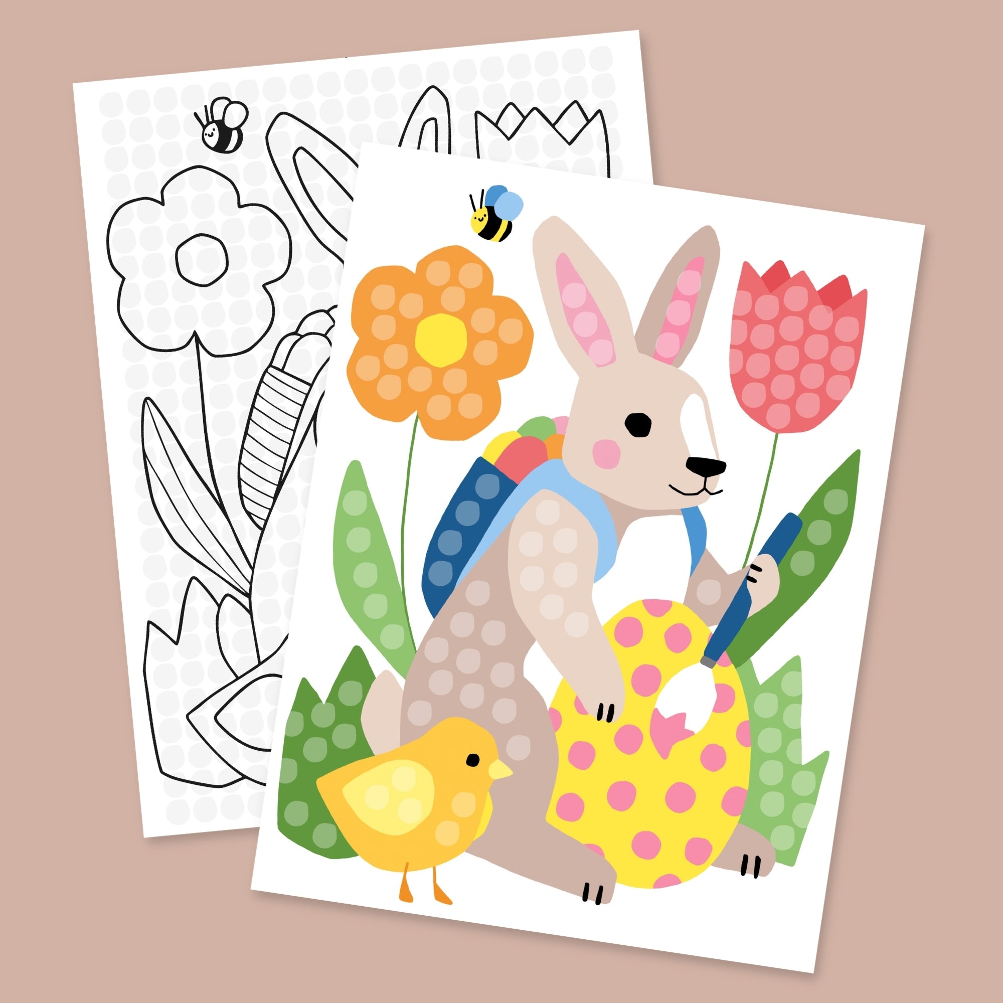 Schritt 1: Vorlagen schwarzweiß und bunt nach Wahl drucken.