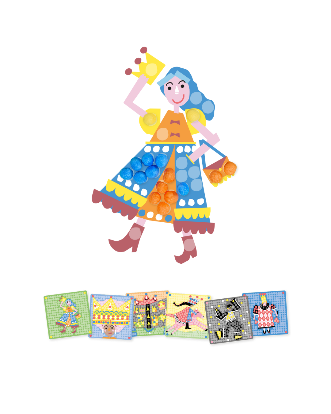 Playmais card set Mosaic Princess